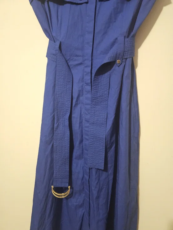 Karl Lagerfeld Paris Belted Trench Style Midi Dress Size 6 - Picture 3 of 11